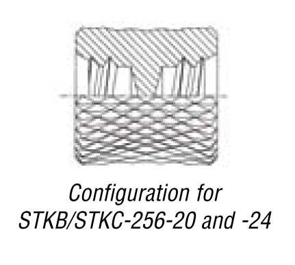 Kunrled Stainless Steel,Nature,PEM standrad, Ochoos STKC-256-6 Thru-Threaded Molded-in Insert 