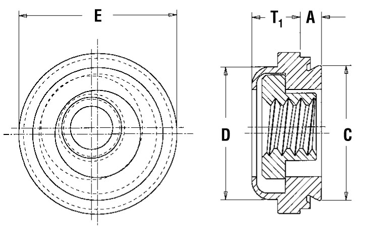 Part As 440 1zi Floating Self Clinching Fasteners As Ac Unified On Pennengineering