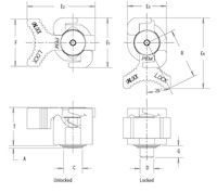 PFQT™ PEM® Side Actuated Quarter-turn Lockable Plunger_2