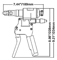 ATLAS® RIV905 Hydraulic Hand Tool Drawing
